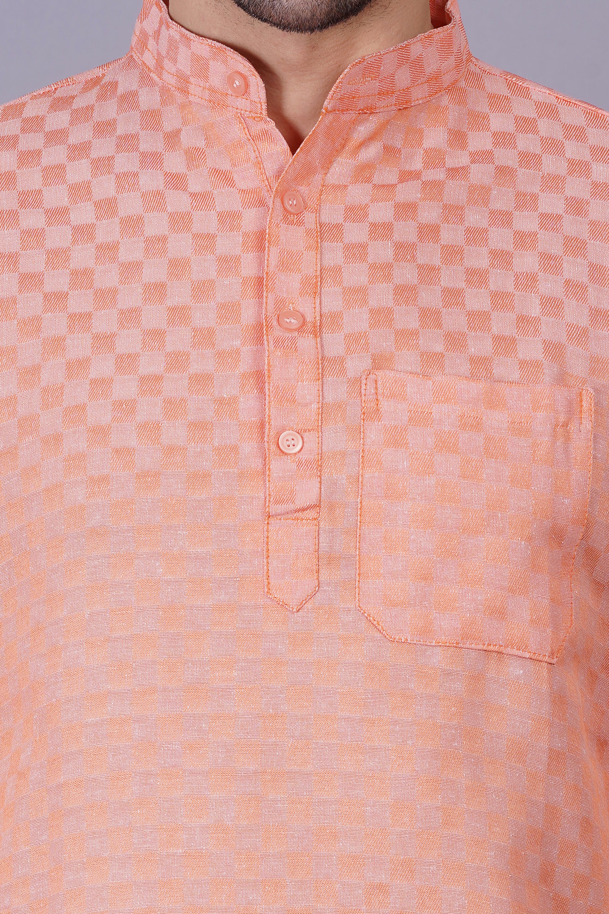 Cotton Kurta Pyjama Self Design for Men