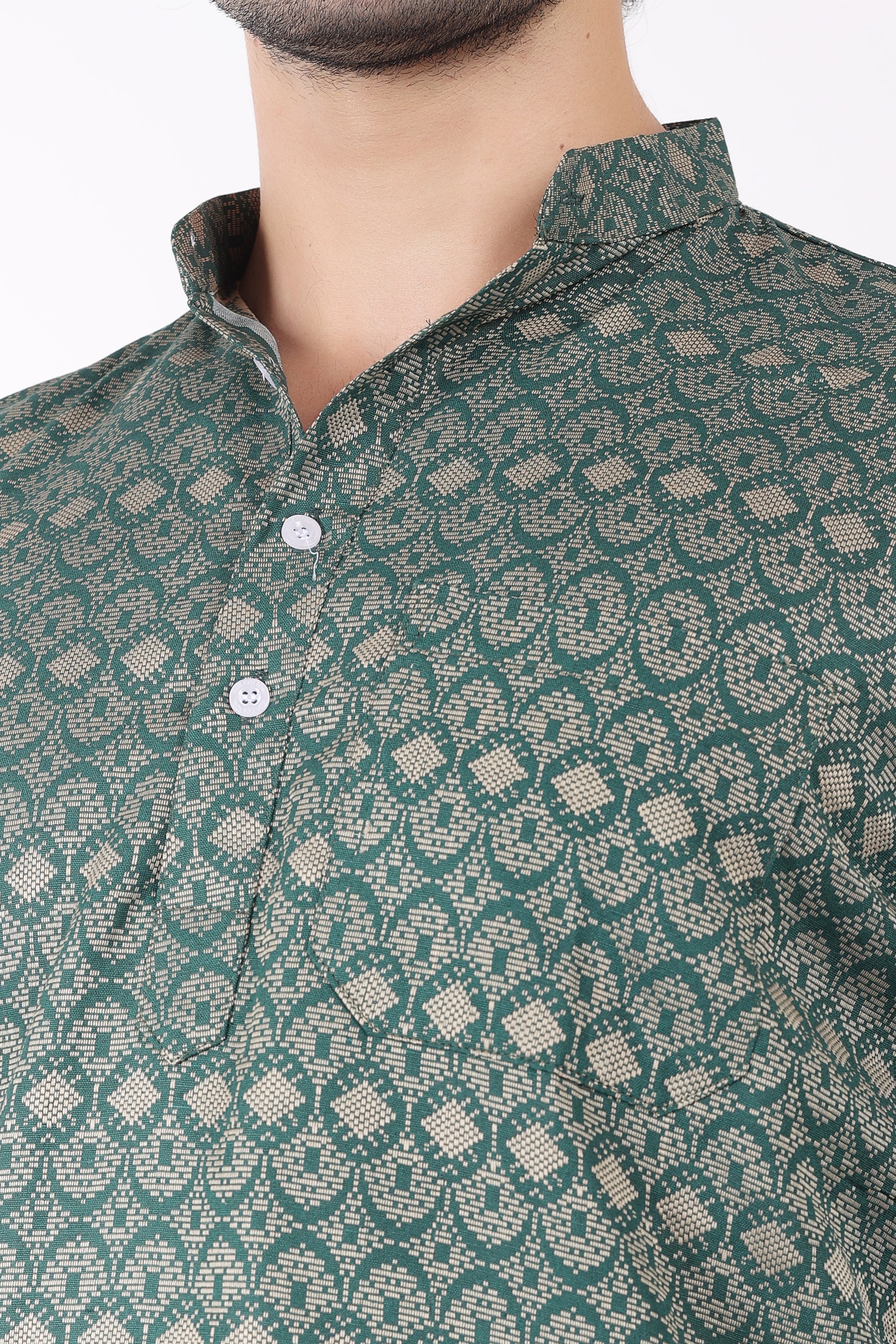 Cotton Jacquard Doobi Fabric Kurta Pyjama