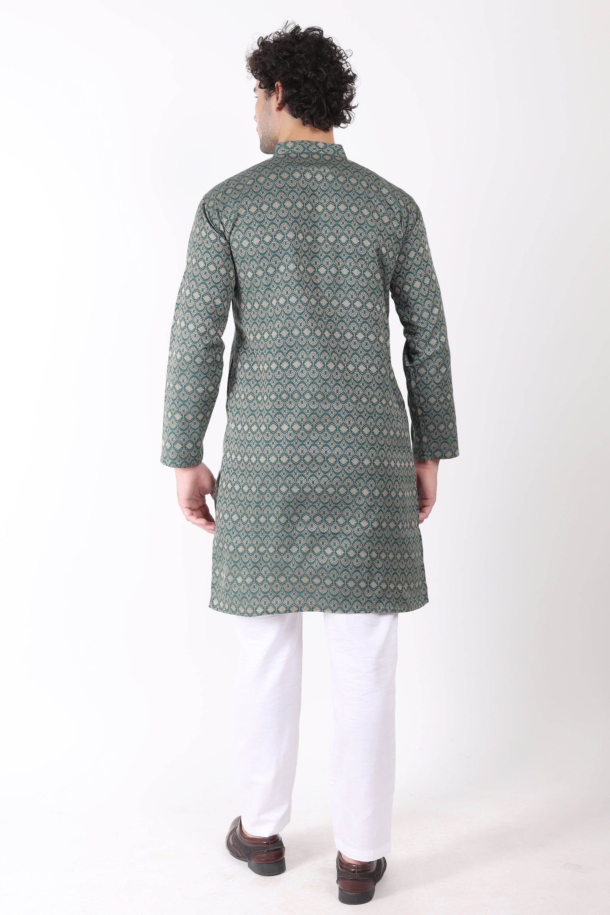 Cotton Jacquard Doobi Fabric Kurta Pyjama