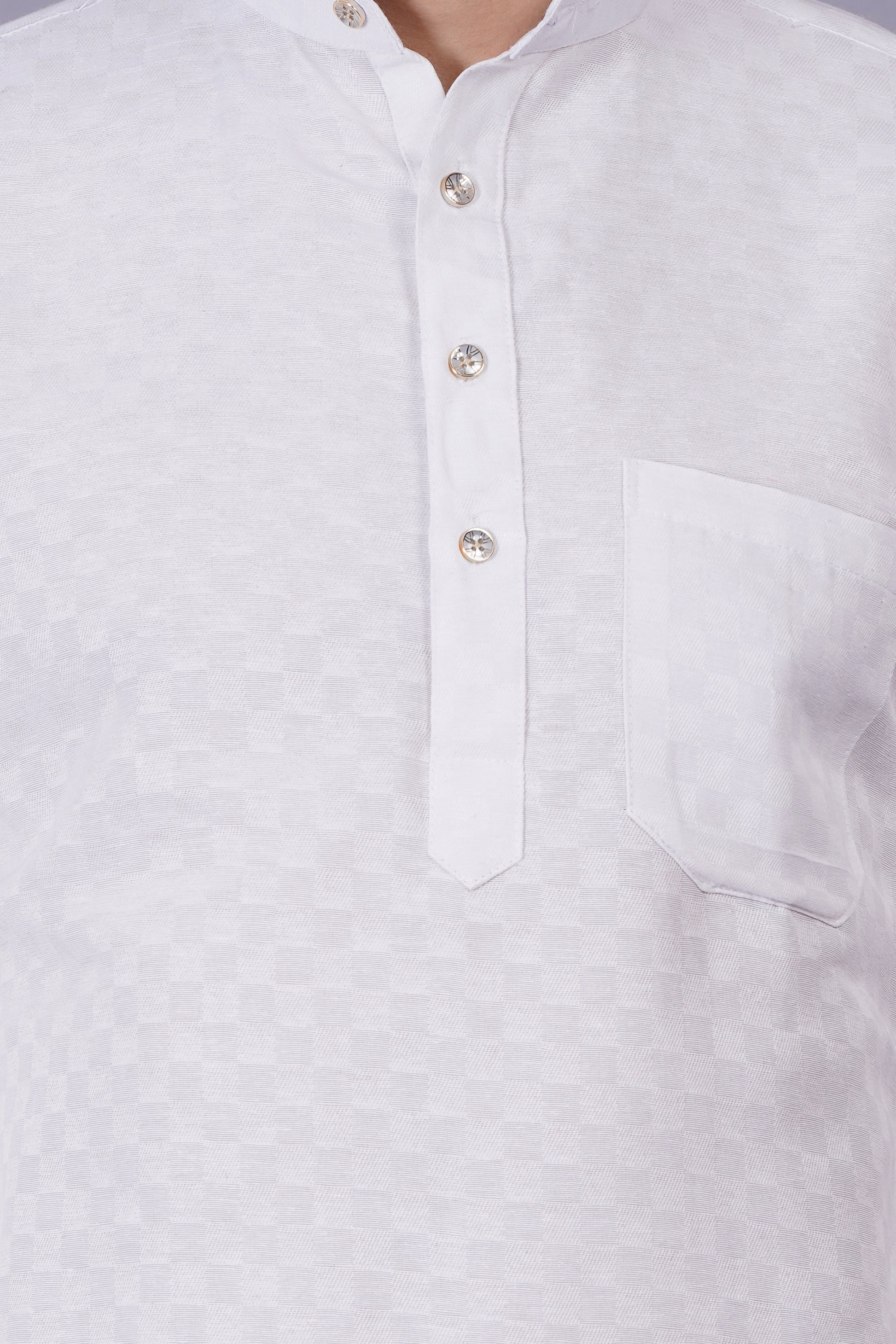 Cotton Kurta Pyjama Self Design for Men