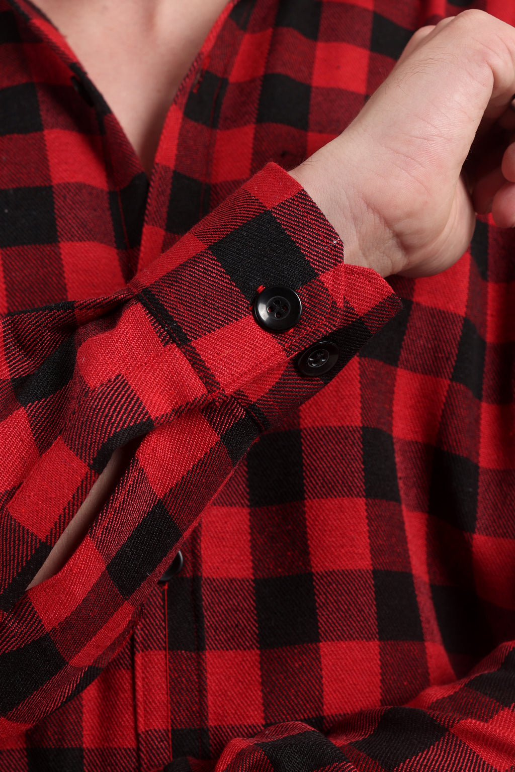Twill Red & Black Checks Casual Shirt for Winter