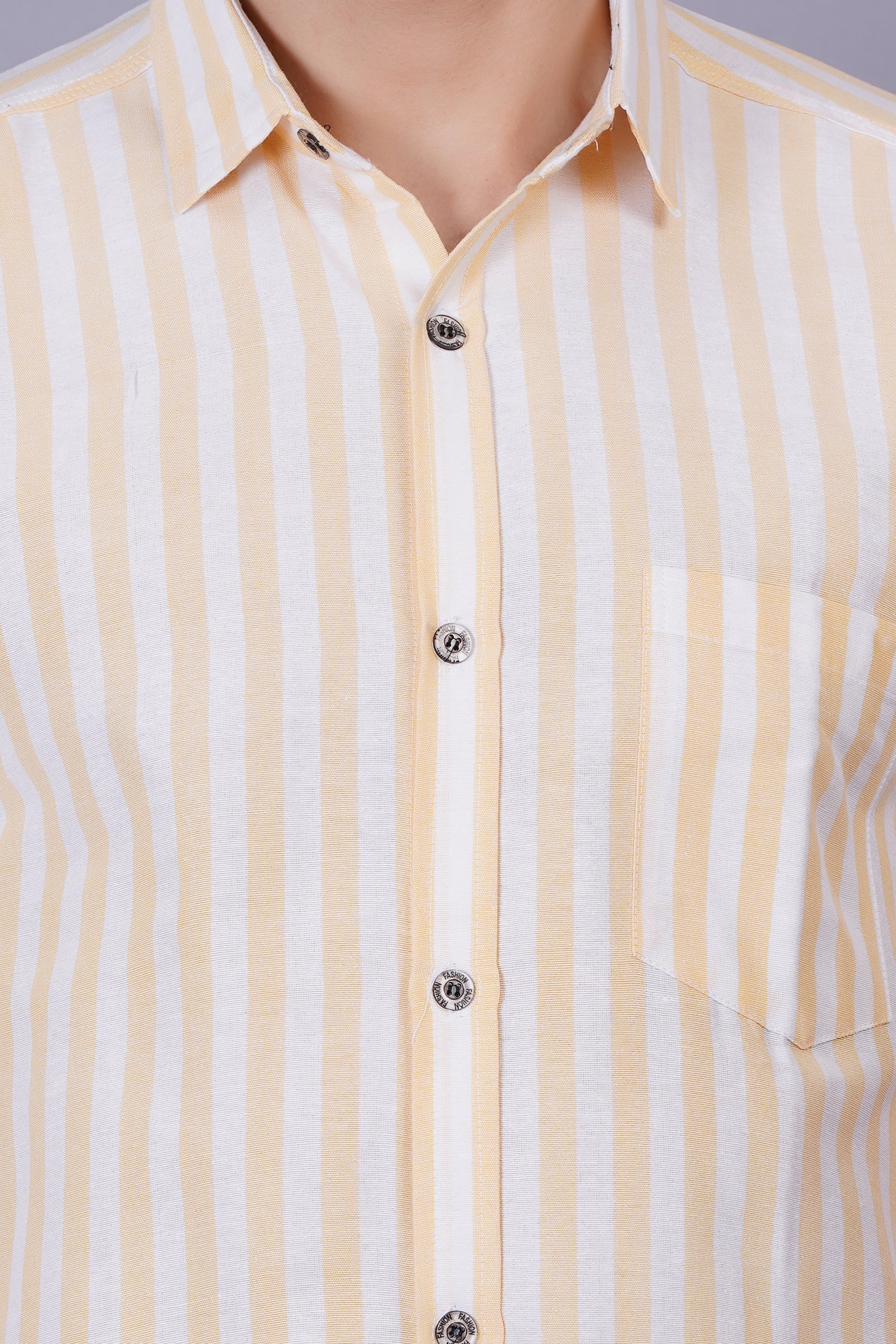 Khadi Cotton Fabric Mens Regular Fit Shirt