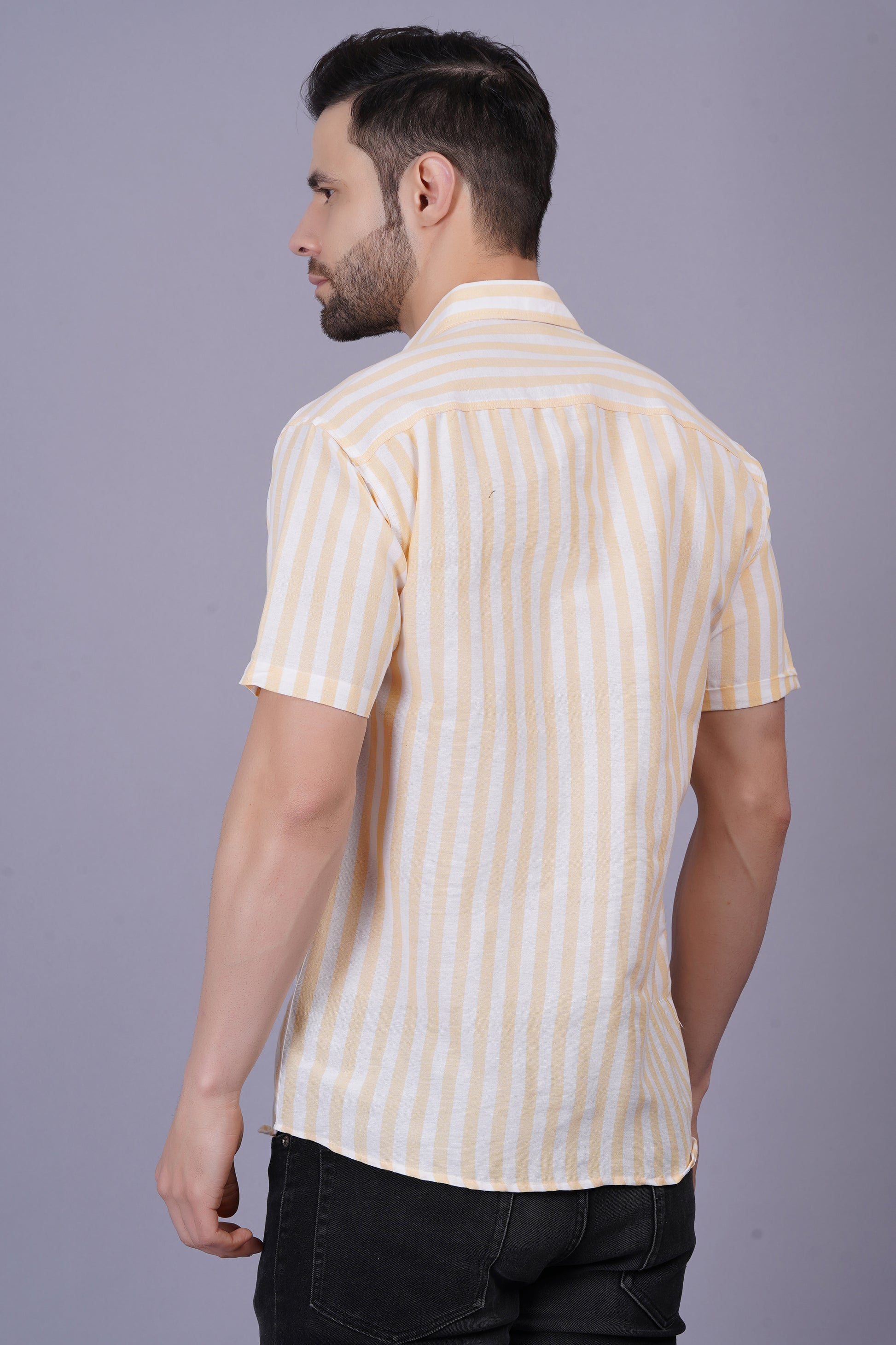 Khadi Cotton Fabric Mens Regular Fit Shirt