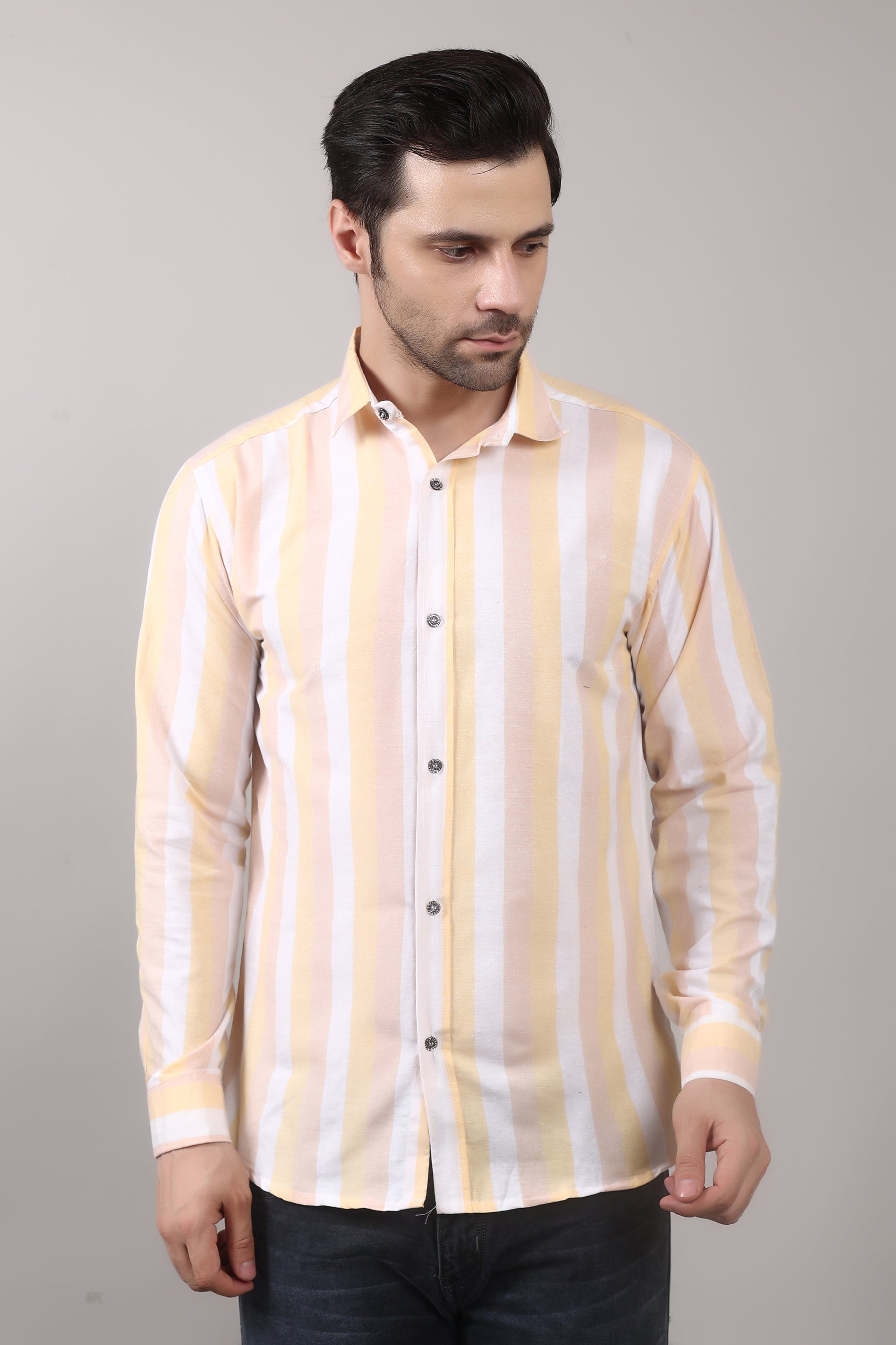 Striped Cotton Casual Shirt for Men