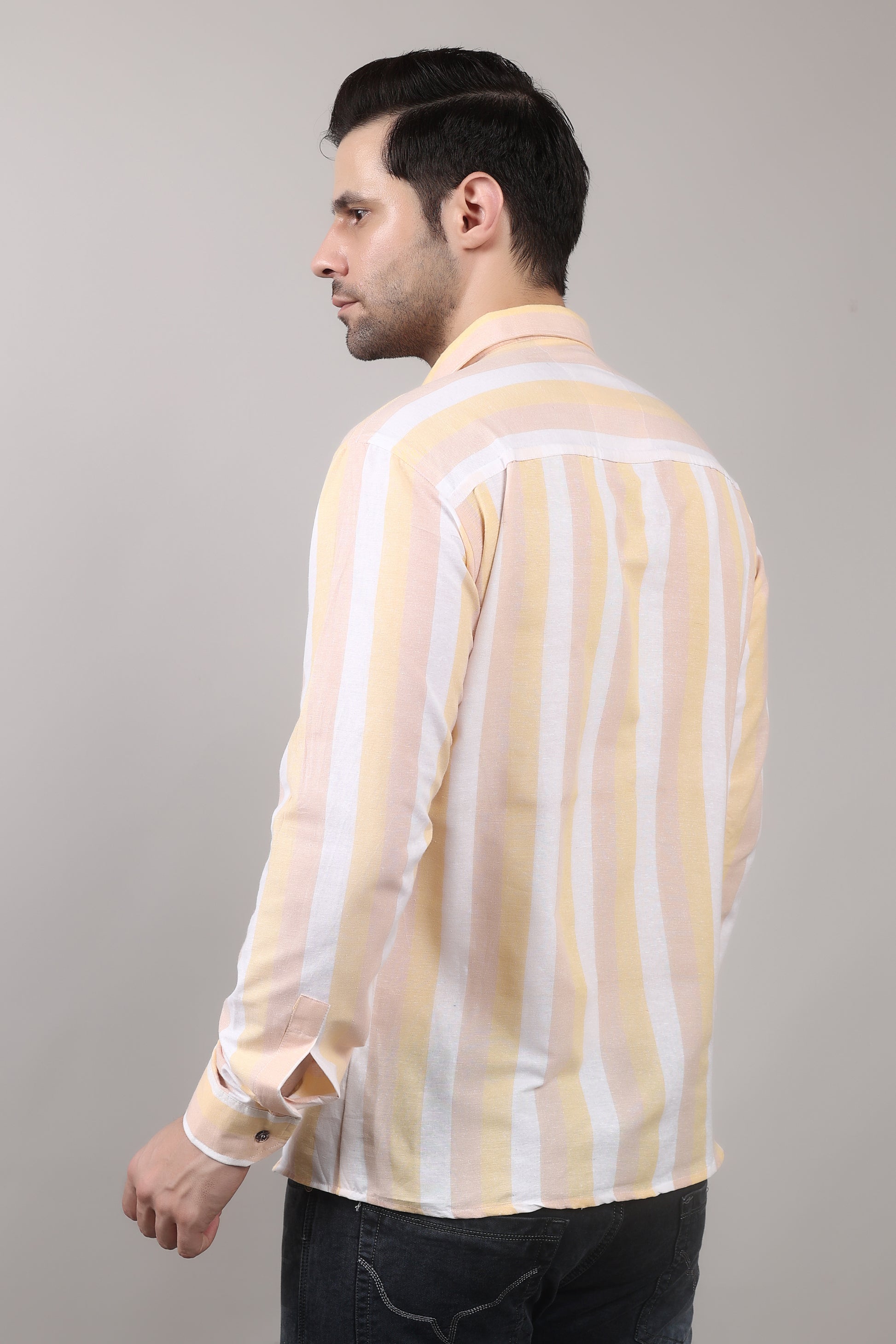 Striped Cotton Casual Shirt for Men
