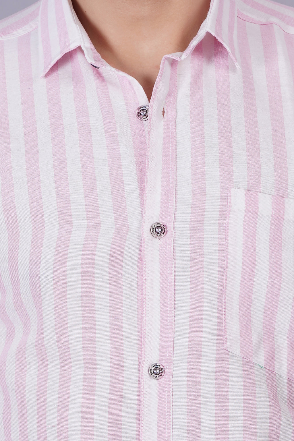 Casual Striped Khadi Cotton Shirt for Mens